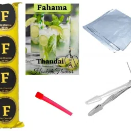 MAGIC COIL THANDAI FLAVOR CHIMTA FOIL PAPER MOUTH TIP COMBO THANDAI Hookah Flavor-image-6