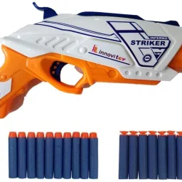 Blaze Storm Gun with 5-Dart Rotating Drum & 20 Safe Soft Foam Bullet Blaster-3