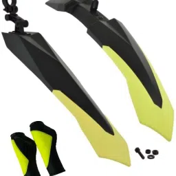 Bicycle Fender Grip Combo 26, 27.5, 29 Inch Cycle Flying Mudguard Handle Grip Clip-on Front & Rear Fender-25