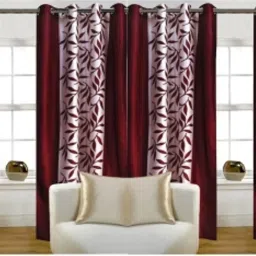 182 cm (6 ft) Polyester Semi Transparent Shower Curtain (Pack Of 4)-image-32