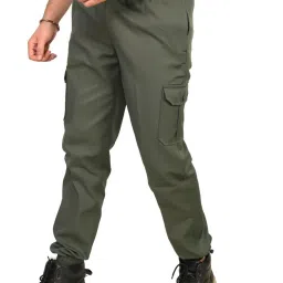 Men Solid Light Green Track Pants-image-55