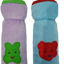 Baby Milk Bottle Cover, Pack of 2, Milk Feeding Velvet Bottle Cover 250m-image-12
