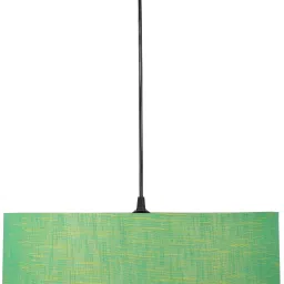 14" Inches Green Texture Hanging Drum Lamp Shade , Silver Canopy S-Hook Cotton Light Hanging Chain Rod-image-92