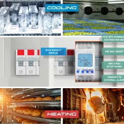 Euro Controls EDT-TMP Temperature Controller -25 to 130° C with Sensor Heating & Cooling Multipurpose Controller image 4