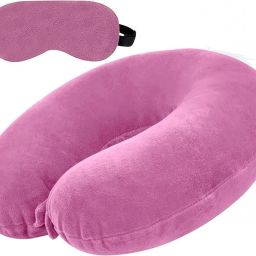 Fashion Polyester Fibre Abstract Travel Pillow Pack of 1-5