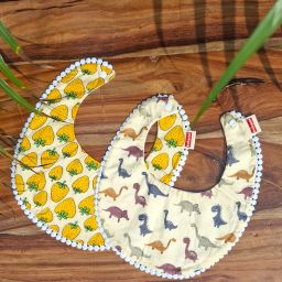 Cute and Comfy Baby Bibs-Dinosaur-Stowberry-2-pcs-image-35