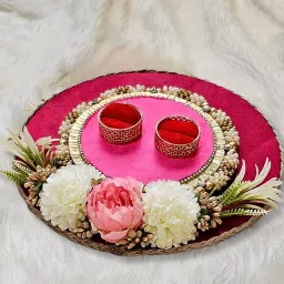 1 pcs Handcrafted Round Platter-1 Holder Tray Engagment Ring Platter Function Wood Decorative Platter-8