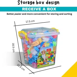 faibhi 100pcs Building Blocks with Storage Container image 5