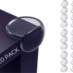 Baby Safety Corner Protector - 20 Round Soft Silicone Guards for Sharp Edges-image-40