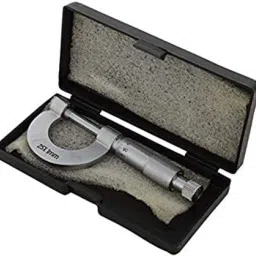 Screw Gauge Micrometer Brass 25 mm S.S. Thread in Velvet Box Micrometer Screw Gauge-18