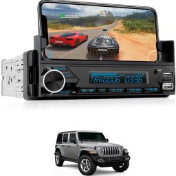 Multifunctionl Single din Phone Stand Stereo With USB/AUX/TF Card-306 Car Stereo-image-81