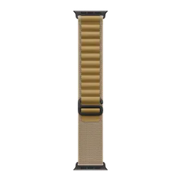Apple Alpine Titanium, Polyester & Spandex Loop for Apple (44mm / 45mm / 46mm / 49mm, M) (Black Titanium Finish, Tan)-image-78