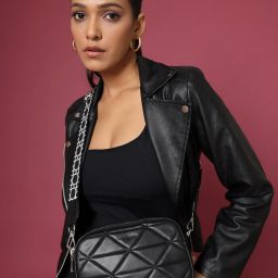 Black Women Sling Bag Women's Black Sling Bag-image-77