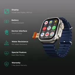 FIRE-BOLTT Oracle Wi-Fi+4G SIM Android OS Wristphone (49mm Display, In Built GPS, Marine Mirage Strap) image 2