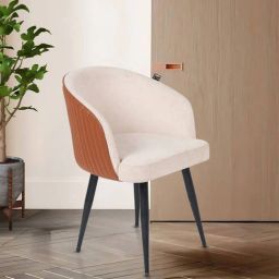 casacraft from pepperfry Nest Fabric Arm Chair In Beige and Tan Colour-picture-33