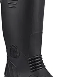 Horse HILLSON TORPEDO SAFETY GUMBOOTS WITH STEEL TOE UK SIZE 9 BLACK-image-56