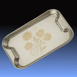 Stainless Steel Snack Platter – Durable, Medium, Tea & Snack Holder Tray Serving Set-image-57