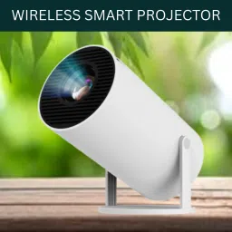 Guggu Smart (Projector) 1080P & 4K Support Rotatable Design With Netflix/Prime etcR285 (4500 lm / 1 Speaker / Wireless / Remote Controller) Portable Projector-5