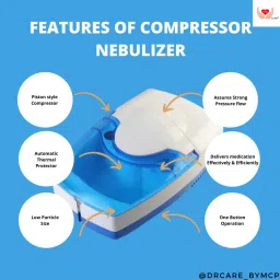 MCP Healthcare Air Compressor Nebulizer Machine for all ager Steam Inhaler Nebulizer with mask Nebulizer image 3