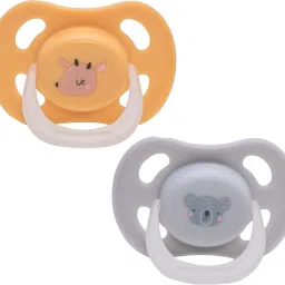 Airo Symmetrical Pacifier- Glows in Dark- With Steriliser Case Soother-26