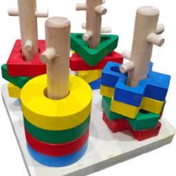 Wooden Shape Sorting Puzzle Toy-24