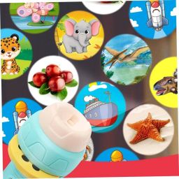 wishhuttoys 3 Slides Projector Torch Flashlight Light Toys Kids Learning Educational Games image 5