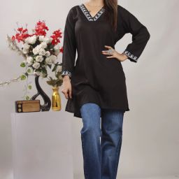 Women Solid Viscose Rayon A-line Kurta-image-14