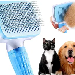 Pet Grooming & Cleaning Slicker Brush Self Cleaning Hair Brush For Dogs Cats Wire-pin Brushes forDog & Cat-5