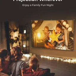 dev lite screens 80 Inch- 5.8Ft x 3.3Ft (Foldable) 16:9 4K Projector Screen (W) 70x39 In (H) Projector Screen (Width 177 cm x 99 cm Height) image 5