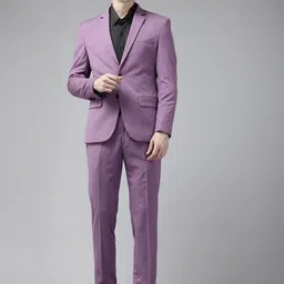 park avenue Men 2BTN NOTCH F.F.TROUSER SLIM FIT Solid Suit-picture-15