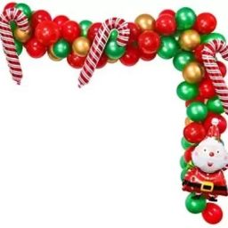 Merry christmas garland with santa and stick combo -pack of 104-image-42