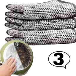 vrdh (Pack of 20) Dishwashing WIre Cloth/ Stainless Steel Scrub Pads 1.1347 Stainless Steel Scrub-picture-33