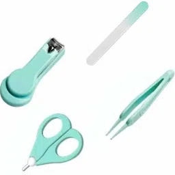 4-in-1 Baby Grooming Kit Baby Nail Cutter, Nail File, Nail Scissors & Tweezers for Baby Kids Infants.-image-37
