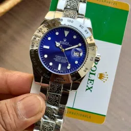 THJDG Impossible Screen Guard for Rolex Fullset Analog White Dial Men's Watch- Stainless Steel, Silver Strap-picture-9