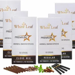 Premium Herbal Cigarettes Clove & Regular Flavour (Pack Of 60) Tobacco Free Smoking Cessations-image-13