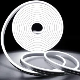 LED Neon Light Rope, Waterproof Outdoor Flexible Light with Connector, 120LED/M Silicone Light for Diwali, Christmas, Indoor Outdoor Decoration (White) (5 Meter) Chain Silicone Light Hanging Chain Rod-7
