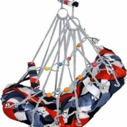 Cotton Swing for Kids, Home Garden Jhula for Baby with Safety Belt Swings Bouncer-27