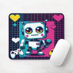 GLANZLICH CUTE ROBO MOUSEPAD UNISEX AESTHETIC Non Slip Base Mousepad-31