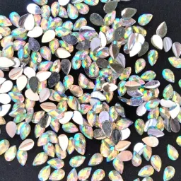 5*8MM drop shape rainbow crystal edged kundan for craft [1000 pcs]-28