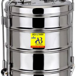 Clipper Stainless Steel Lunch Box Size 8x3 4 Containers Lunch Box-image-76