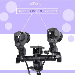Hiffin ®E27 Bulb Holder 2 in 1 Set of 5 Pcs Photo Studio Bulb Holder Translucent Reflector Umbrella image 4
