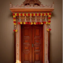 Traditional Artificial Marigold Toran Thoranai Door Decoration Hanging Toran-image-9