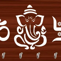 GANESH JI, Swastik HOME DECOR Wood Key Holder-image-48