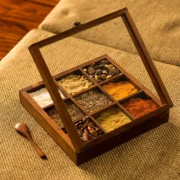 Spice Set Wooden, Glass-image-26