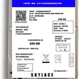 SKYLACE Internal Hard Drive 320 GB Laptop, Desktop Multicolor SATA Internal Hard Disk Drive (HDD) (6 Gb/s, 5400 RPM, 128MB Cache)-11