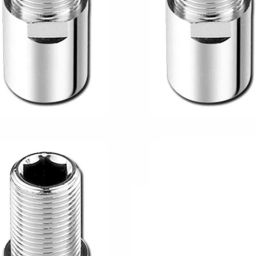 Premium Quality Full Brass CP Extension Piece 3 Inch, Chrome Finish, Pack of 3 Faucet Nozzle-17