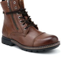 100% Genuine Leather Boot For Men Stylish Long Ankle Chain Boots For Men-image-63