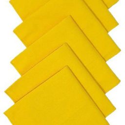 Khillayox Plain YELLOW Handkerchief pure Cotton hanky for men handkerchief ["Yellow"] Handkerchief-image-80