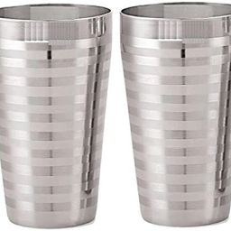 (Pack of 2) Sliver Touch Lassi Big Glass Water/Juice Glass-image-1