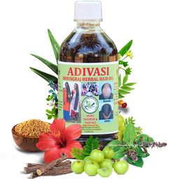 adivasi Bhringraj Herbal Hair Growth,Dandruff & Hair Fall Control–100% Natural Ayurvedic Hair Oil-picture-6